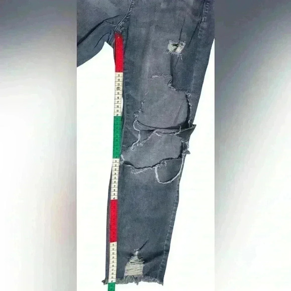 So Mia rise CROP Jeans size 15 distressed J15 - Picture 5 of 8